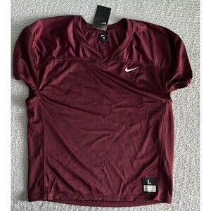 Nike Football Practice Jersey Men’s Large Burgundy Vapor Shirt Mesh Stretch